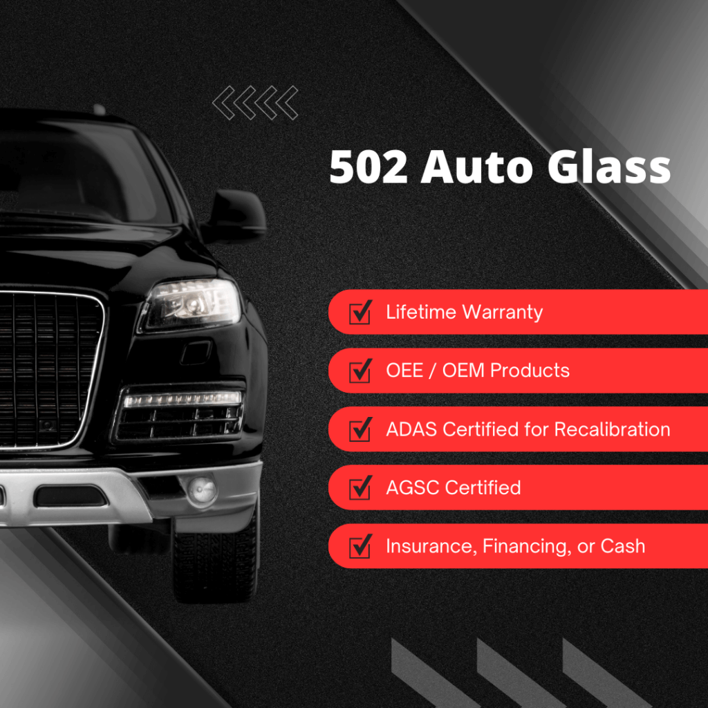 Features of 502 Auto Glass Repair and Replacement in Louisville KY in white